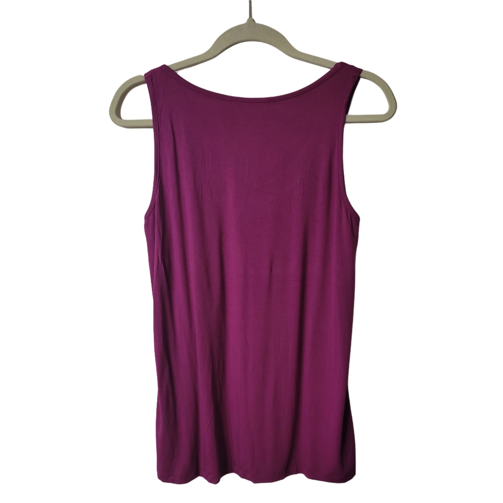 Cable & Gauge Embellished Pink and Purple Sleeveless Tank Top Size Large - Picture 2 of 3